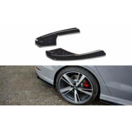 Maxton Rear Side Splitters Audi RS3 8V FL Sedan Gloss Black, A3/S3/RS3 8V