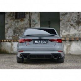 Maxton Rear Side Splitters Audi RS3 8V FL Sedan Gloss Black, A3/S3/RS3 8V