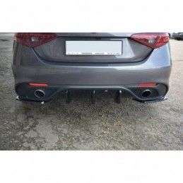 Maxton REAR SIDE SPLITTERS ALFA ROMEO GIULIA VELOCE Gloss Black, Giulia Veloce