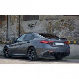 Maxton REAR SIDE SPLITTERS ALFA ROMEO GIULIA VELOCE Gloss Black, Giulia Veloce