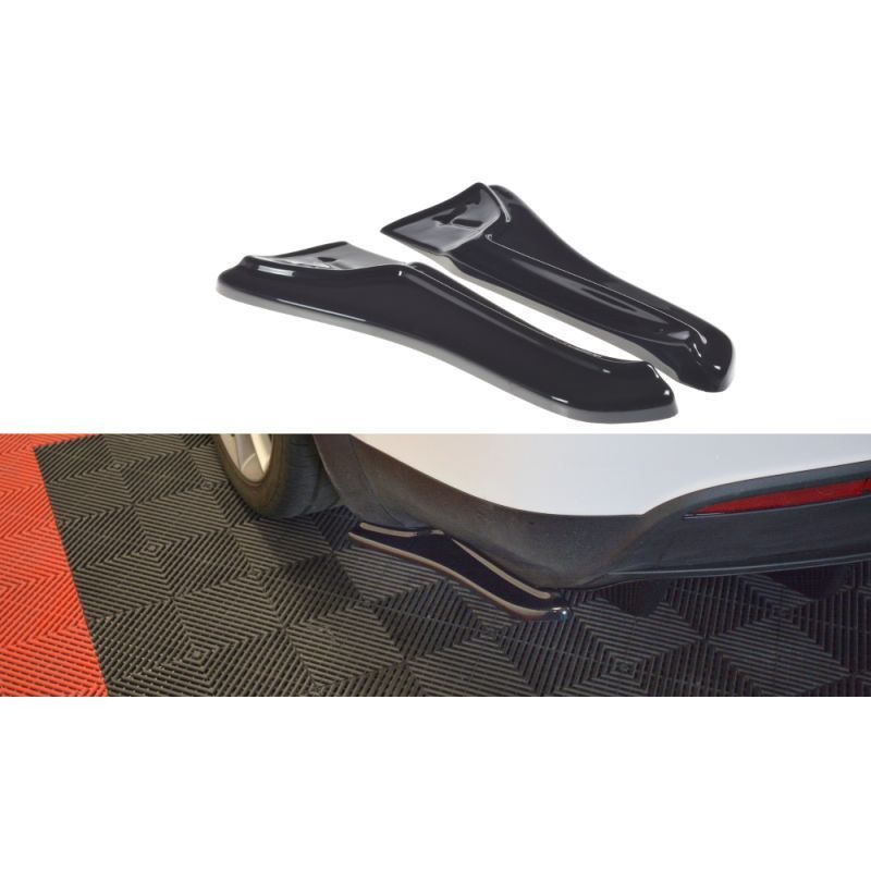 Maxton REAR SIDE SPLITTERS V.1 TESLA MODEL X Gloss Black, Tesla