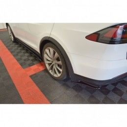 Maxton REAR SIDE SPLITTERS V.1 TESLA MODEL X Gloss Black, Tesla