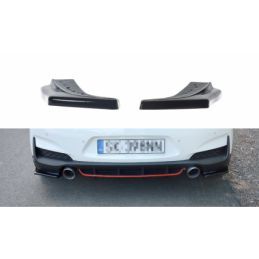 Maxton REAR SIDE SPLITTERS HYUNDAI I30 Mk3 N Gloss Black, Hyundai