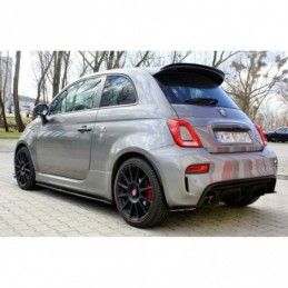 Maxton REAR SIDE SPLITTERS FIAT 500 ABARTH MK1 FACELIFT Gloss Black, 500