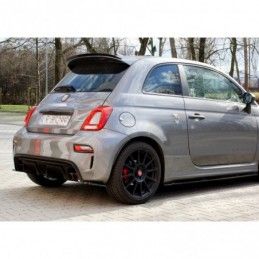 Maxton REAR SIDE SPLITTERS FIAT 500 ABARTH MK1 FACELIFT Gloss Black, 500