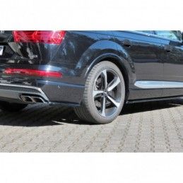 Maxton Rear Side Splitters Audi SQ7 / Q7 S-Line Mk.2 Gloss Black, Q7 / SQ7