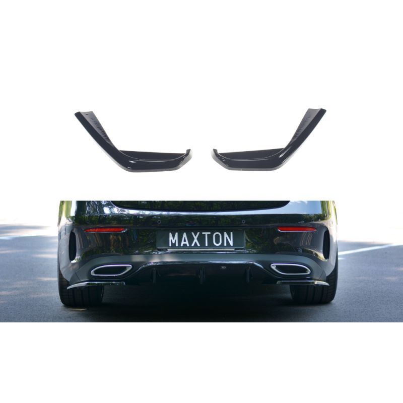 Maxton Rear Side Splitters Mercedes-Benz E-Class W213 Coupe (C238) AMG-Line Gloss Black, W213