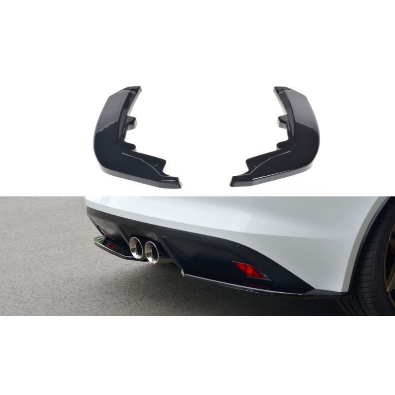 Maxton REAR SIDE SPLITTERS JAGUAR F-TYPE Gloss Black, Jaguar