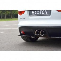 Maxton REAR SIDE SPLITTERS JAGUAR F-TYPE Gloss Black, Jaguar