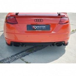 Maxton Rear Side Splitters Audi TT RS 8S Gloss Black, TT Mk3 8S