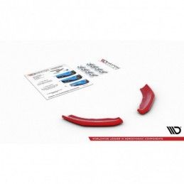 Maxton REAR SIDE SPLITTERS VW POLO MK6 GTI RED, Polo Mk6